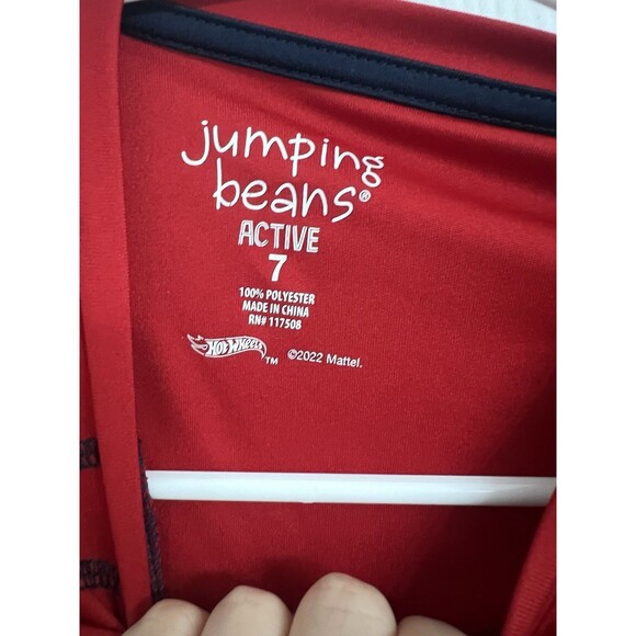 Jumping Beans Active Boys Sz 7 Long-Sleeve Hot Wheels Graphic Print Shirt - Picture 2 of 4